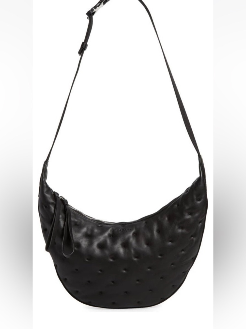 Rag & Bone Riser Women's Black Leather Hobo Crossbody/ Shoulder Bag - Picture 14 of 14